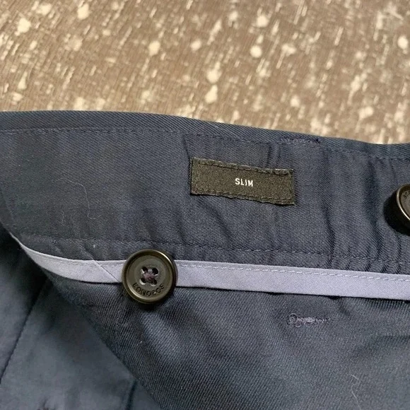 Bonobos Weekday Warrior Monday Dress Pants Blue Slim Fit Men's 38/32 - Picture 10 of 13